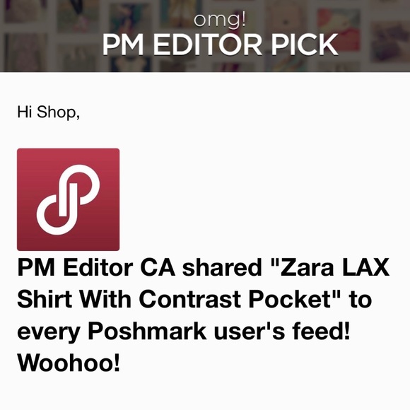 Zara LAX Shirt With Contrast Pocket - Picture 4 of 4